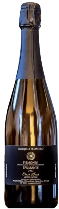 Piemonte Spumante Crosé Brut 2021 fra Pasquale Pelissero – mousserende vin fra Piemonte